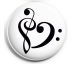 Odznak- Srdiečko 2 (husľový a basový kľúč)